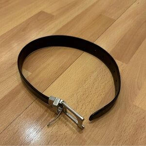 Black and silver baby belt